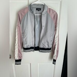 Express silk bomber jacket